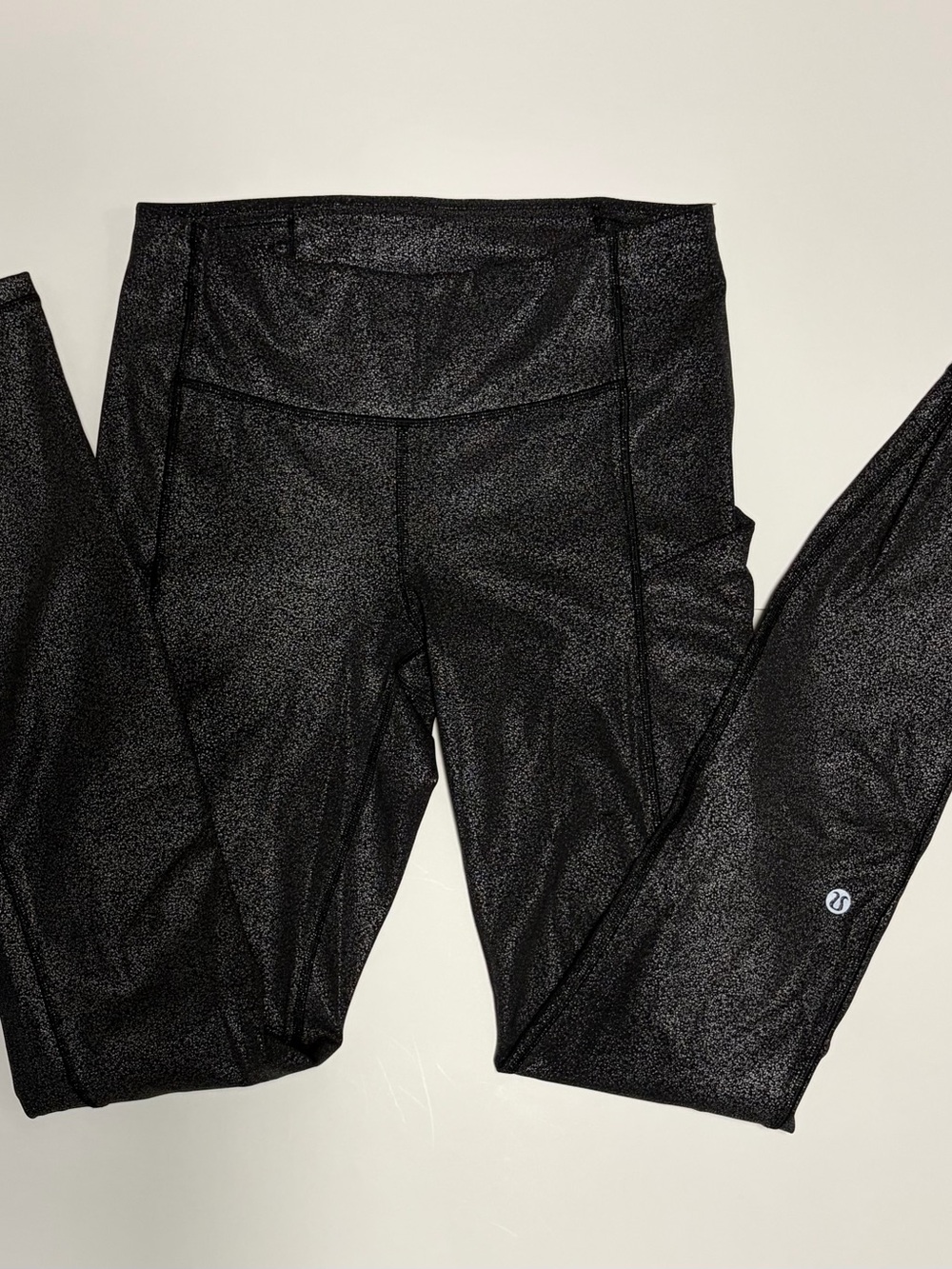 lululemon athletica Black Shimmer High-Rise Leggings